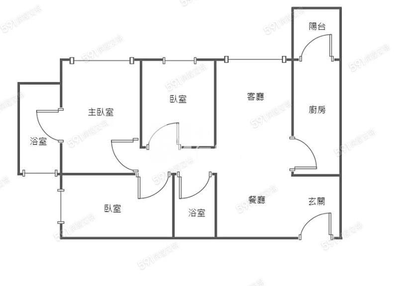 A19 明日苑8 景觀3房車房屋室內格局與周邊環境
