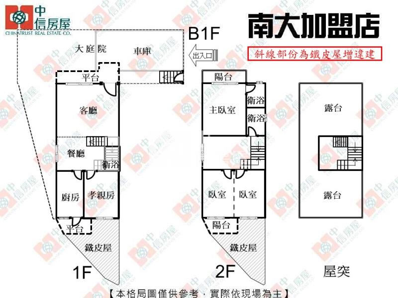 邊間竹科建華庭院車庫別墅房屋室內格局與周邊環境