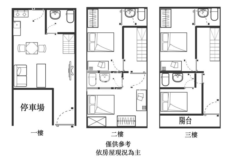 市區大遠百全新整理美透天房屋室內格局與周邊環境