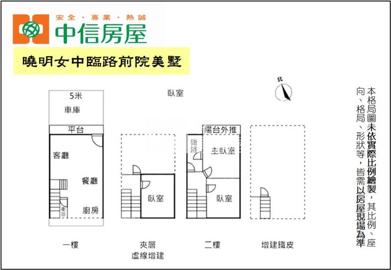 曉明女中臨路前院美墅房屋室內格局與周邊環境