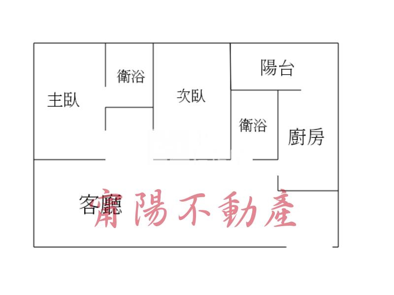 近台積電2+1房平車大樓房屋室內格局與周邊環境
