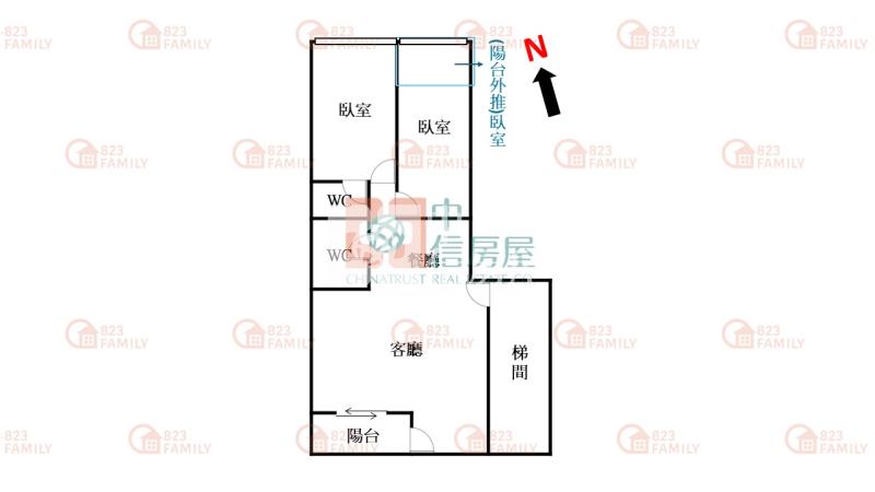 民俗公園全新整理二房車位房屋室內格局與周邊環境