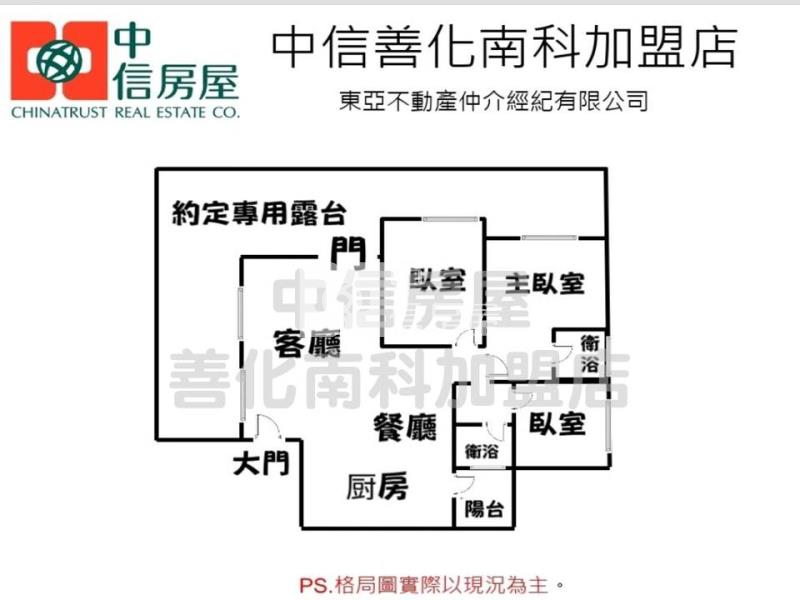 南科實驗中小旁三房平車房屋室內格局與周邊環境