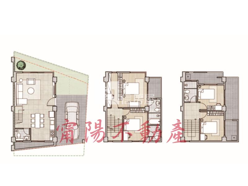 九如全新超值雙車墅二房屋室內格局與周邊環境