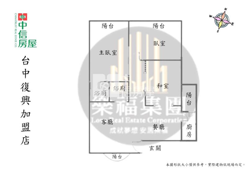 文華高中捷運旁免千萬大3房美廈房屋室內格局與周邊環境