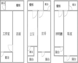 竹南復興轉角金住店房屋室內格局與周邊環境