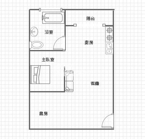 【奔馳】上城1+1套房車房屋室內格局與周邊環境