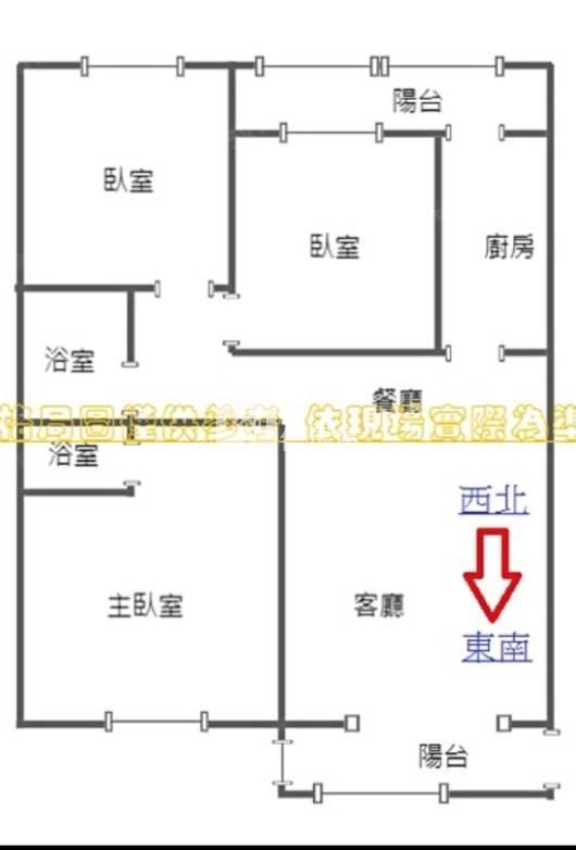 宏昌富榮庭園三房房屋室內格局與周邊環境