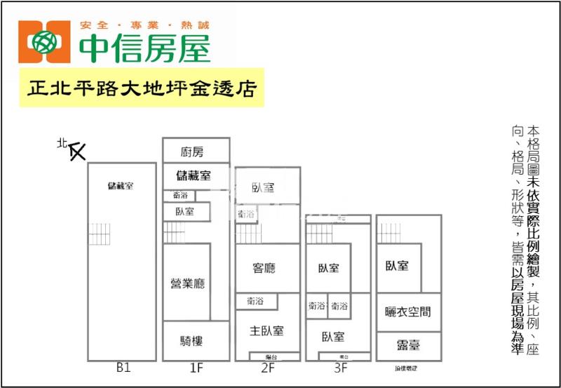 正北平路大地坪金透店房屋室內格局與周邊環境