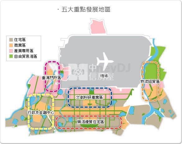 航空城大面寬店地，臨路25米，安置建地房屋室內格局與周邊環境