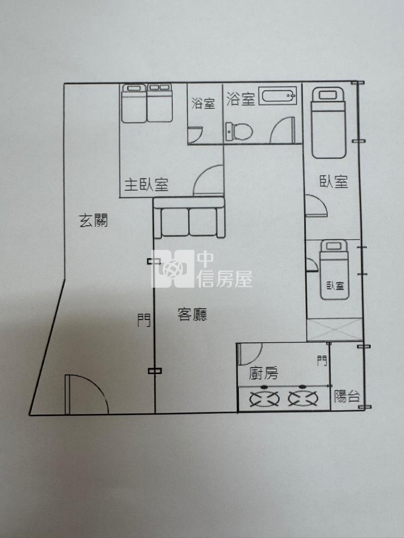 斗六中山路旁華廈房屋室內格局與周邊環境