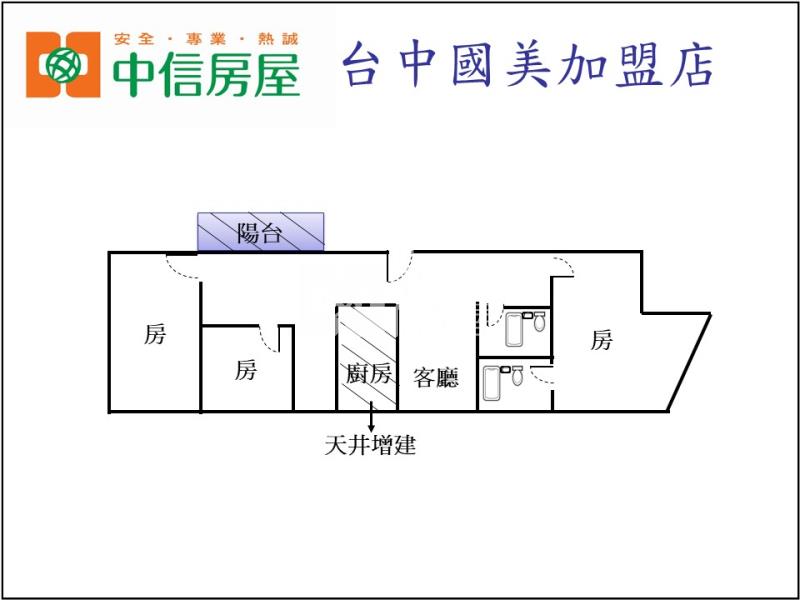 中央公園小資3房房屋室內格局與周邊環境