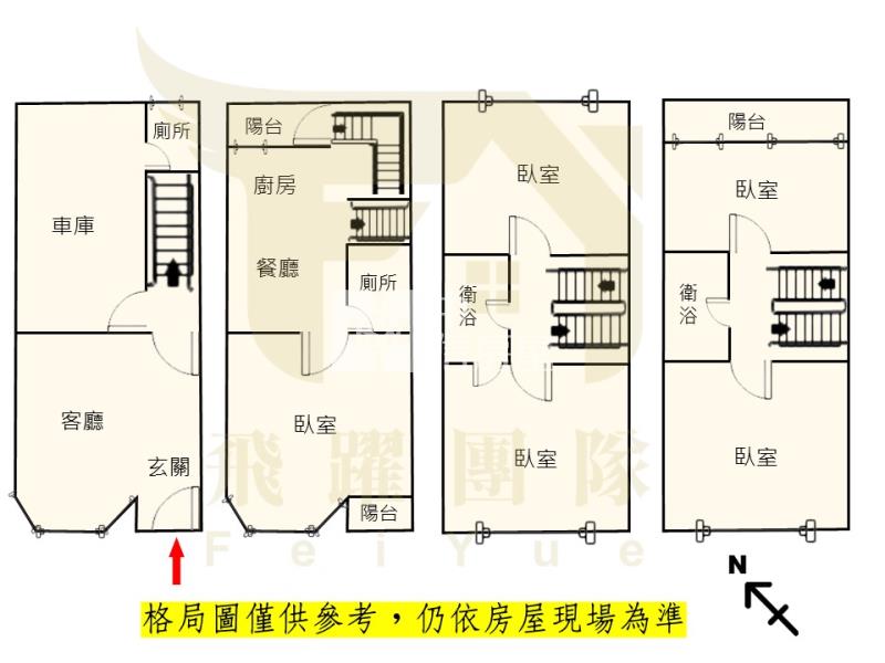 內壢前站五房美別墅房屋室內格局與周邊環境