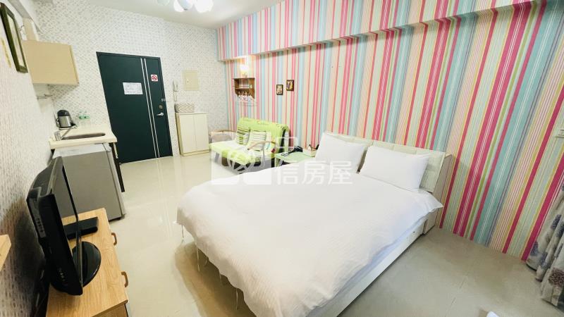 市中心點點條紋風山景湯屋房屋室內格局與周邊環境