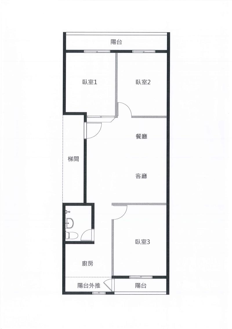樹林八街3房公寓房屋室內格局與周邊環境