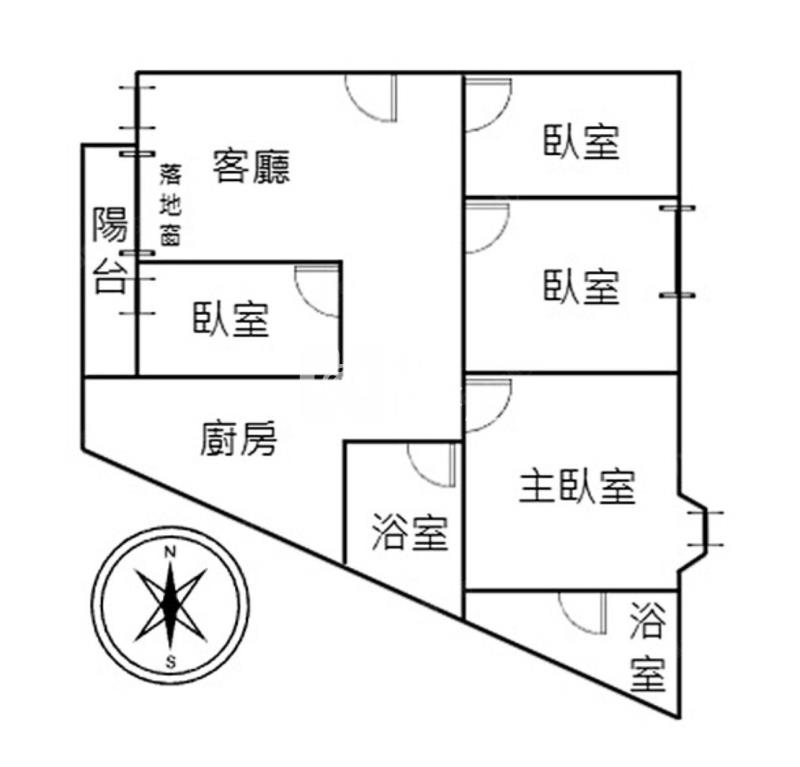 大雅四房附車位房屋室內格局與周邊環境