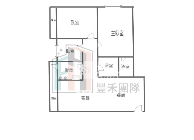 【豐禾】楊梅凱撒特區百萬夜景美三房房屋室內格局與周邊環境