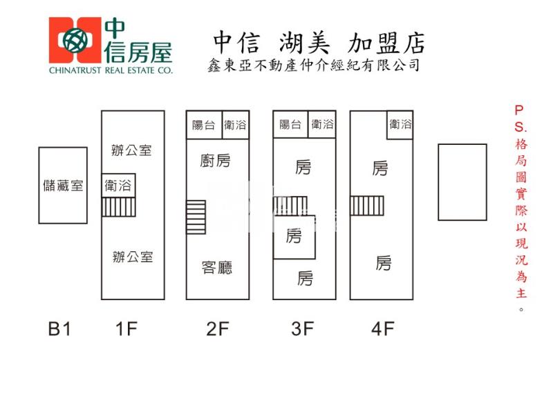 北屯松竹商圈鑫店面C房屋室內格局與周邊環境