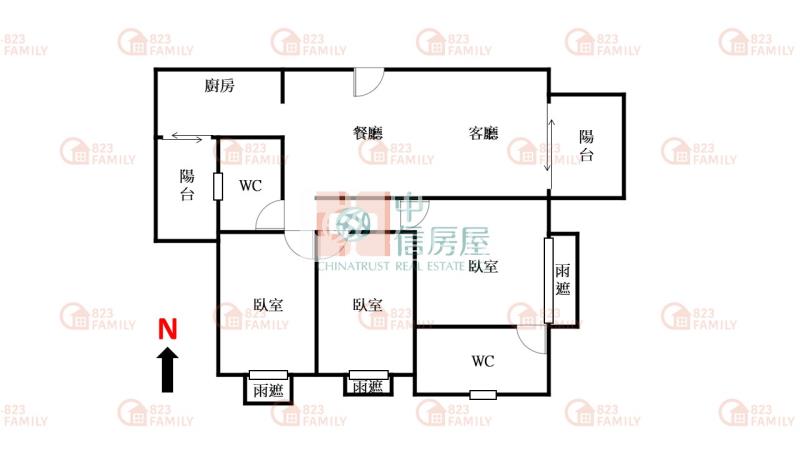 水岸之星高樓採光精美三房房屋室內格局與周邊環境