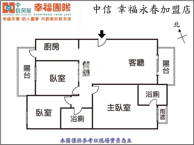 和築F1三房+雙平車房屋室內格局與周邊環境