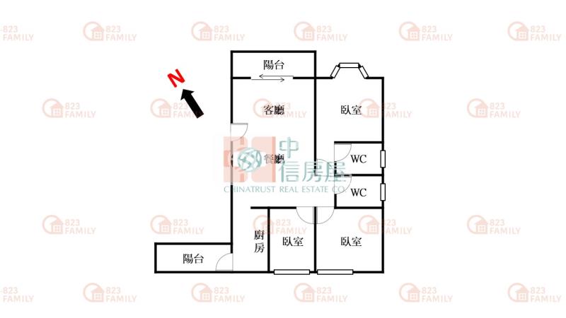 低總價正樹孝商圈漂亮三房房屋室內格局與周邊環境