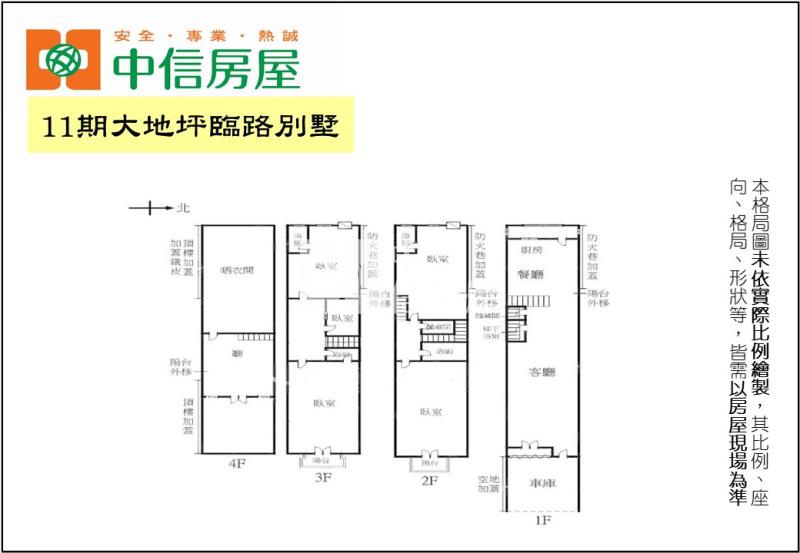 11期大地坪臨路別墅房屋室內格局與周邊環境