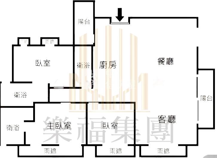西區國美天藏三房三平車高樓視野戶房屋室內格局與周邊環境