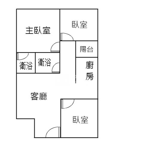 斗六3房新整理華廈1房屋室內格局與周邊環境