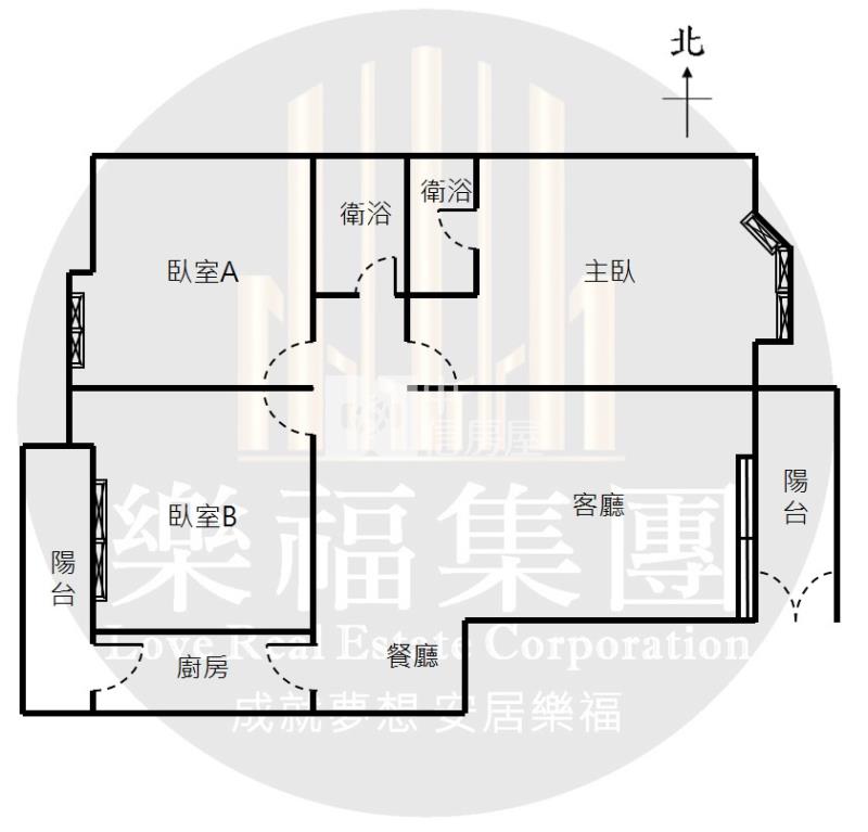 大里益民商圈旁三房平車美廈房屋室內格局與周邊環境