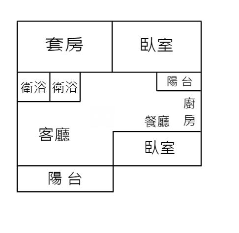 斗六3房新整理華廈2房屋室內格局與周邊環境