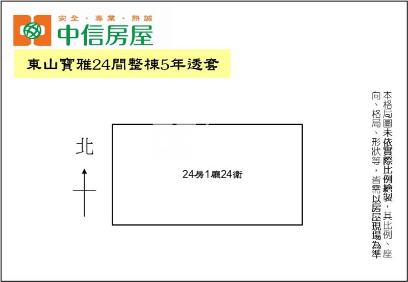 東山寶雅24間整棟5年透套房屋室內格局與周邊環境