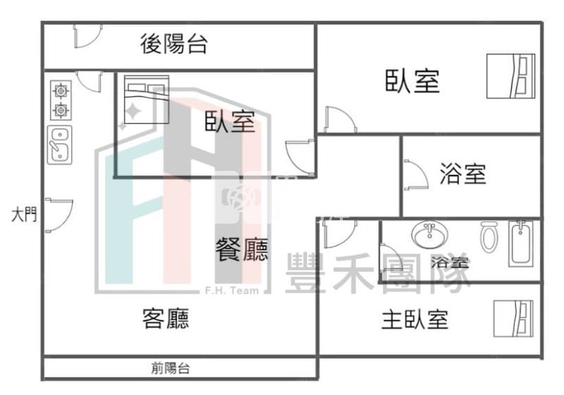 【豐禾】八德G02捷運佳瑞遊city三房車房屋室內格局與周邊環境