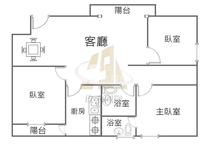 【玖禾】近藝文特區精裝三房車房屋室內格局與周邊環境