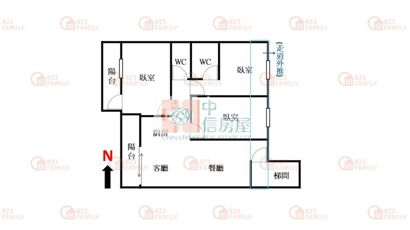 低總價中山商圈精美三樓公寓房屋室內格局與周邊環境