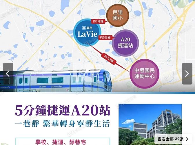 稀有*近青埔A20全新4房車房屋室內格局與周邊環境