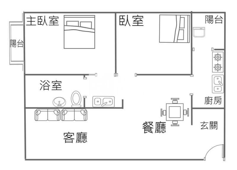專-平鎮重劃區景觀兩房房屋室內格局與周邊環境