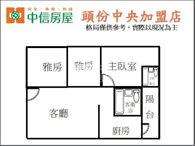 建國學區3房美廈房屋室內格局與周邊環境