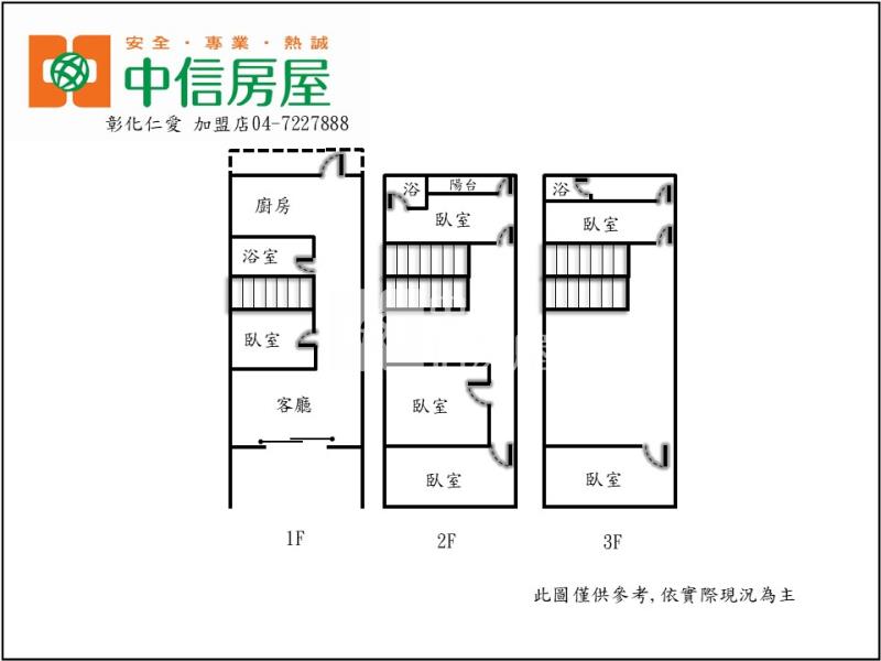 彰員路金店面房屋室內格局與周邊環境