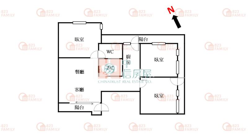 一中商圈精美大三房房屋室內格局與周邊環境