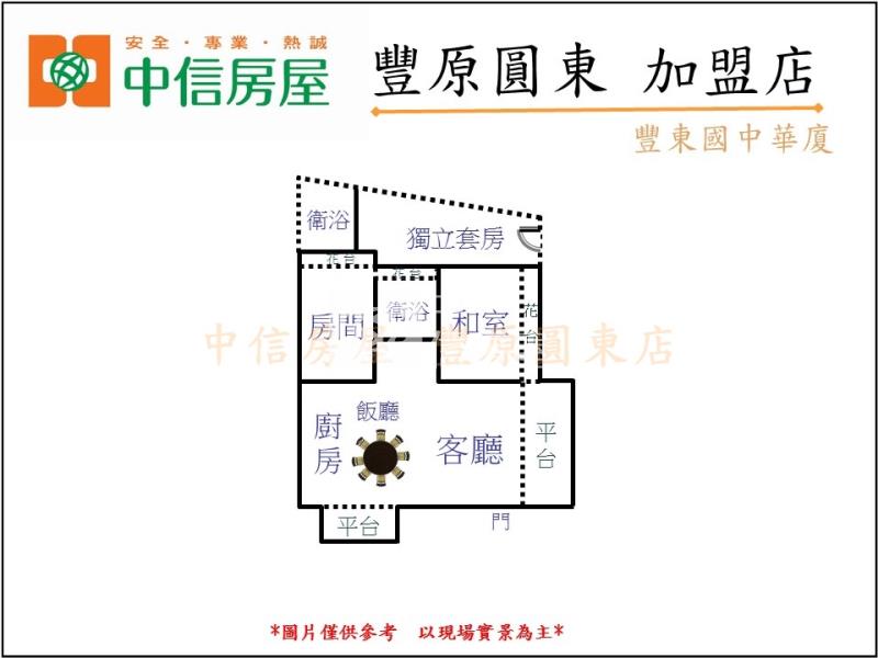 豐東國中華廈房屋室內格局與周邊環境