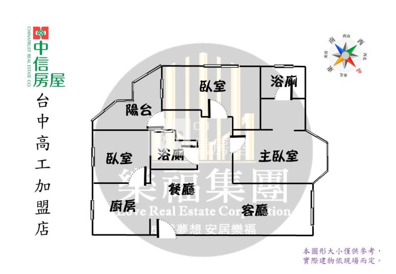 興大商圈典雅裝潢三房平車房屋室內格局與周邊環境