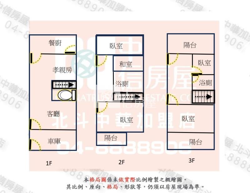 大村大葉旁邊間孝親房別墅房屋室內格局與周邊環境