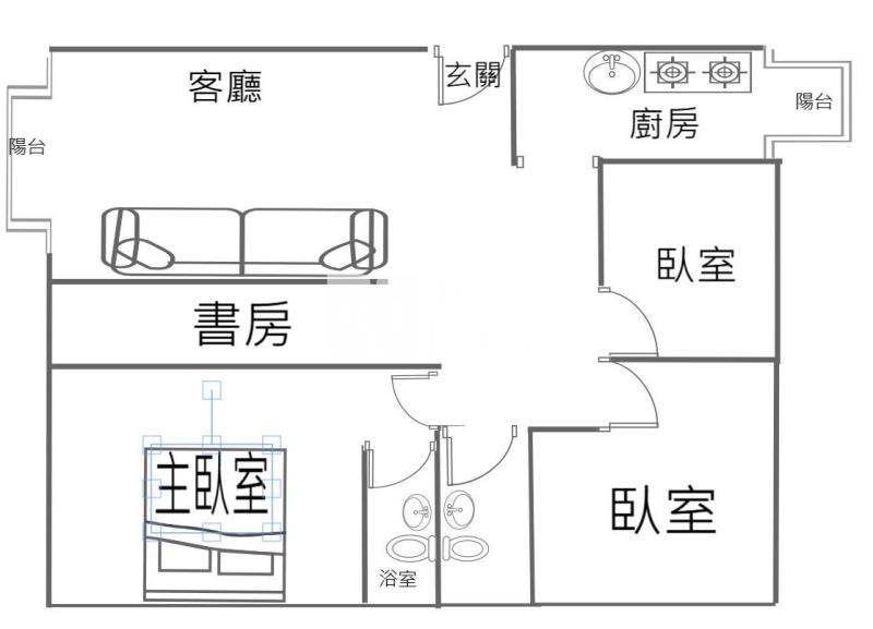 新都悅3+1房 雙車位房屋室內格局與周邊環境