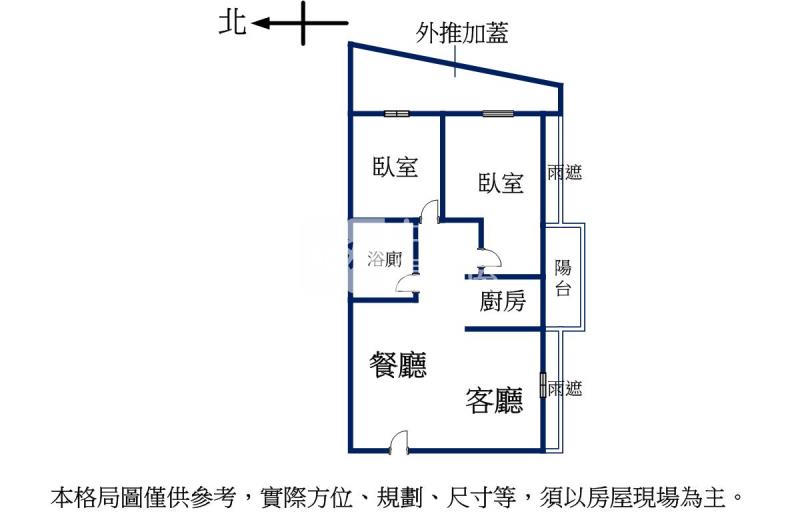 璀璨經國大空間採光一樓房屋室內格局與周邊環境