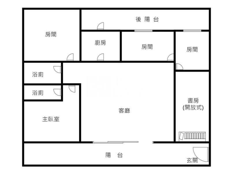 屏東房屋-博愛路車位美樓房屋室內格局與周邊環境