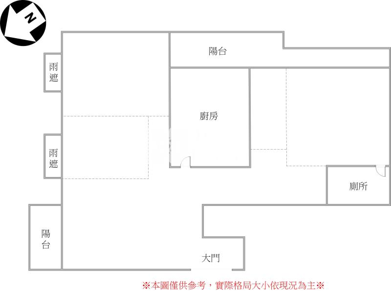 國家一號院前棟房屋室內格局與周邊環境