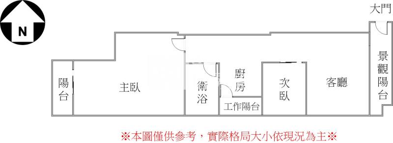 漢口國中2房採光公寓B房屋室內格局與周邊環境