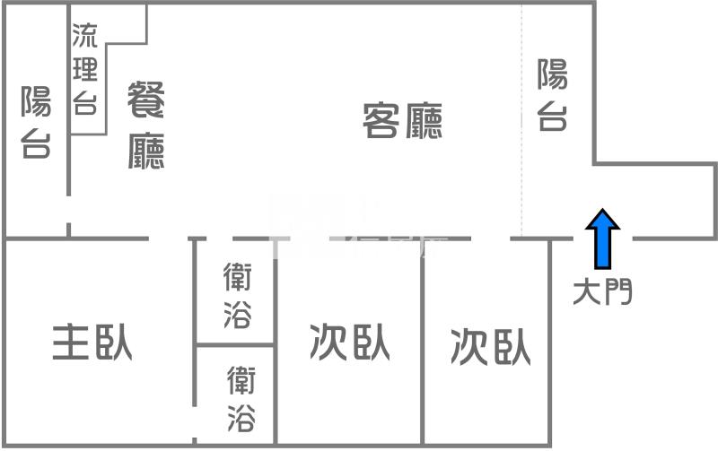 高醫2樓整新3房美寓房屋室內格局與周邊環境