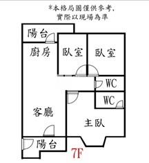 安平國中精緻美三房房屋室內格局與周邊環境