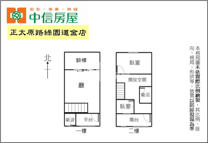 正太原路綠園道金店房屋室內格局與周邊環境